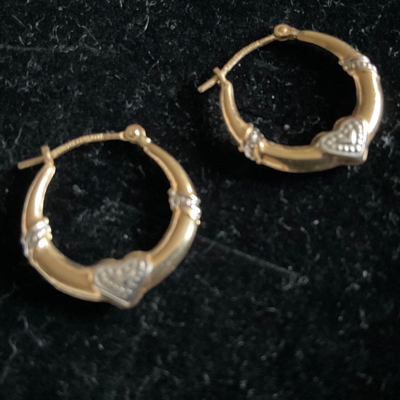 14k solid gold earrings - Picture 1 of 8